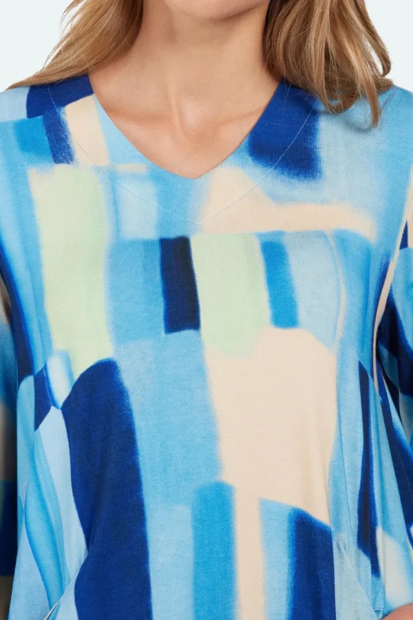 3/4 Sleeve Tunic - Oxygen