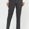 Sofie Bukser Med Elastikbånd I Taljen - Grey mel - Slim fit