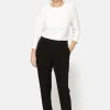 Sofie Bukser Med Elastikbånd I Taljen - Slim fit - Sort