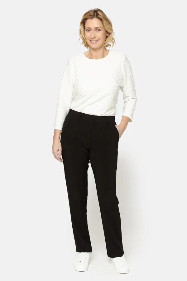 Sofie Bukser Med Elastikbånd I Taljen - Slim fit - Sort