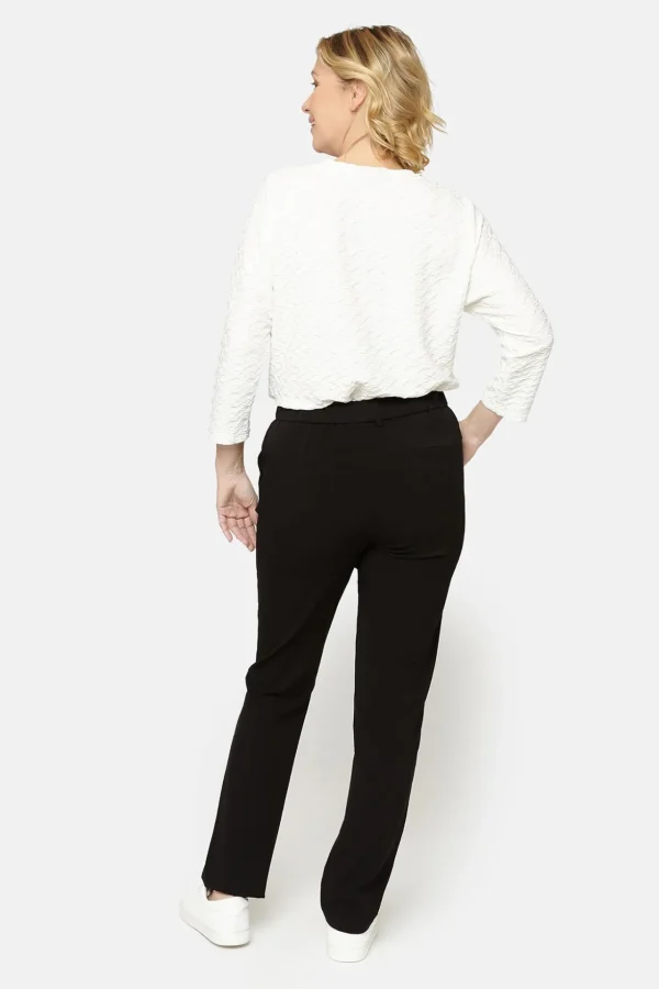 Sofie Bukser Med Elastikbånd I Taljen - Slim fit - Sort