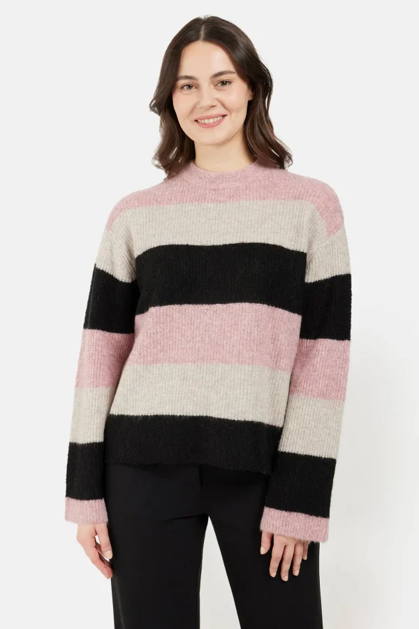 Strik pullover - Rosa Mix