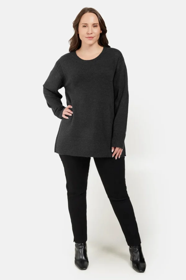 Strik pullover - Sort