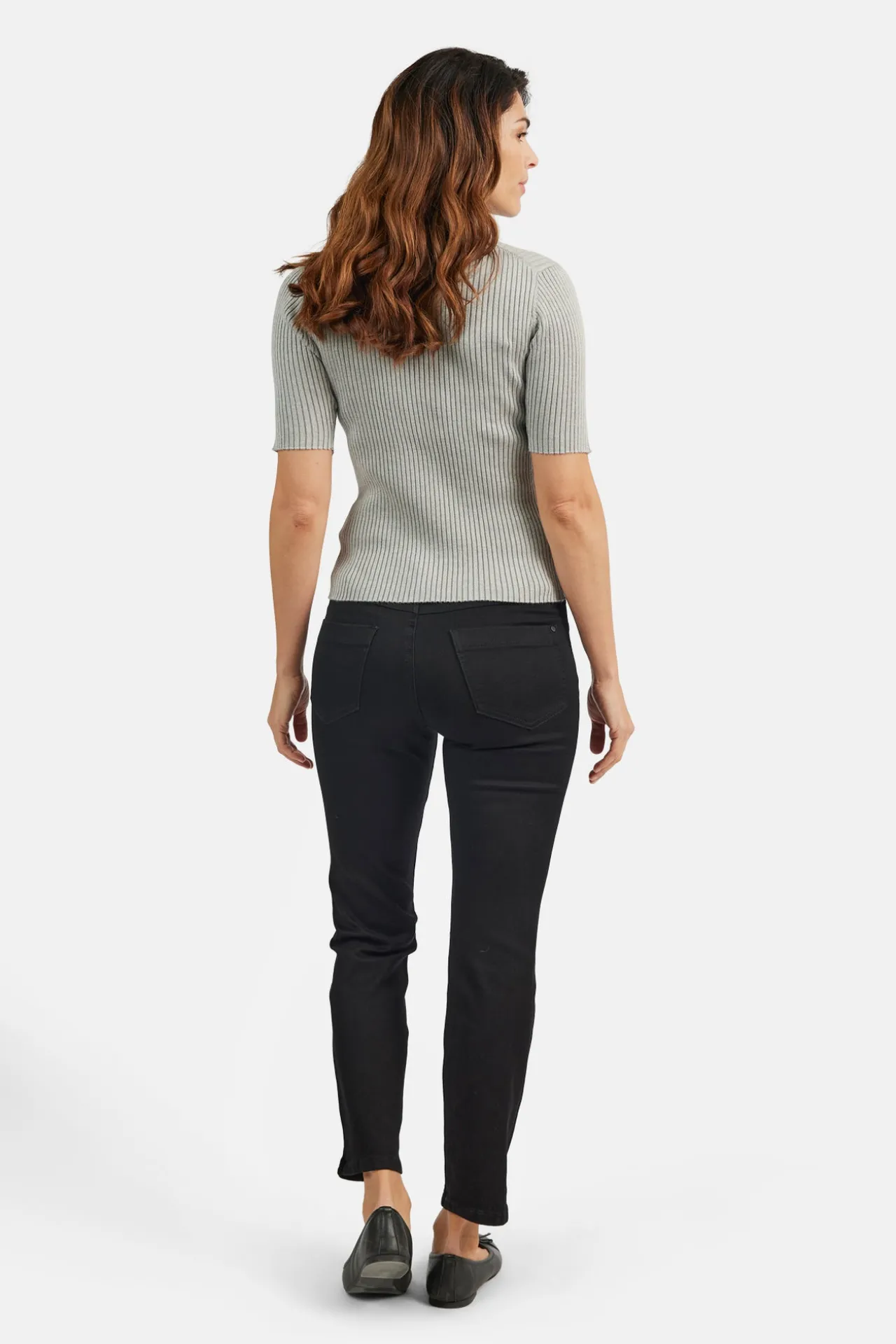 strik_pullover__turtlenec_2-2.webp Strik pullover - Turtleneck krave og kort ærmer - Lys grå Melange