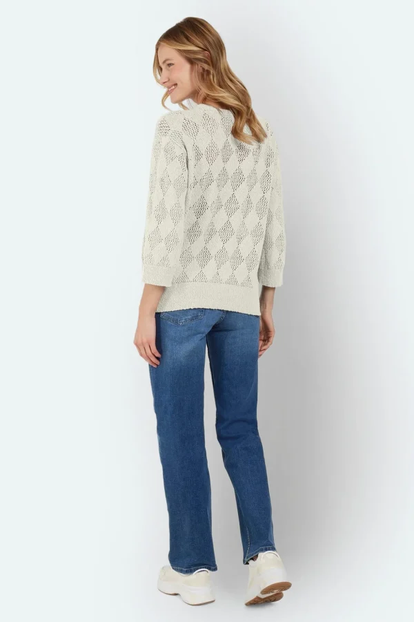 Striktrøje - Lys Khaki - 374 ærmer