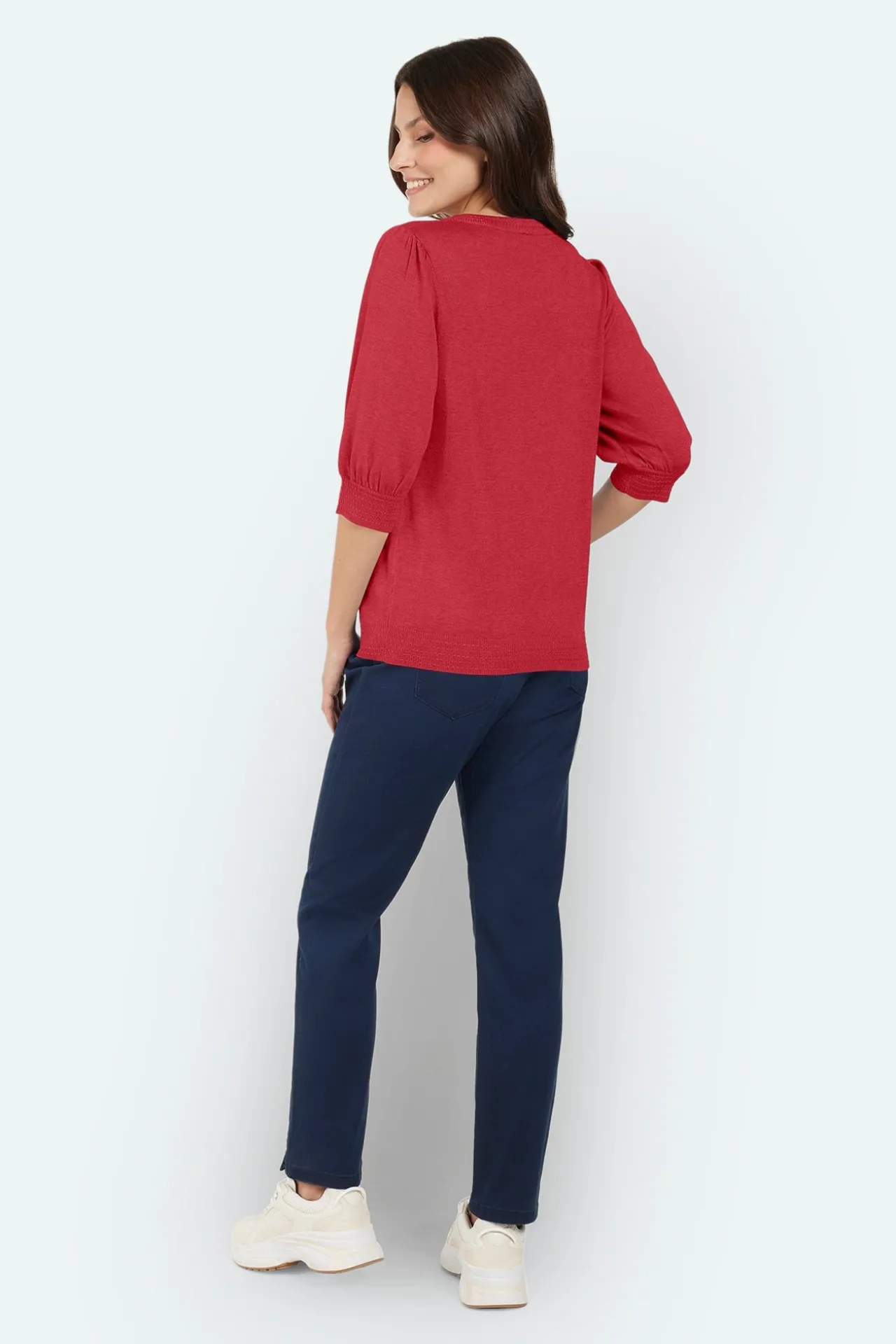 sweater_kortrmet__scarlet_2.webp Sweater Kortærmet - Scarlet Red