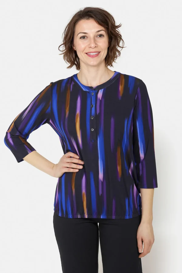 T-shirt - Lilla/Blå Mix