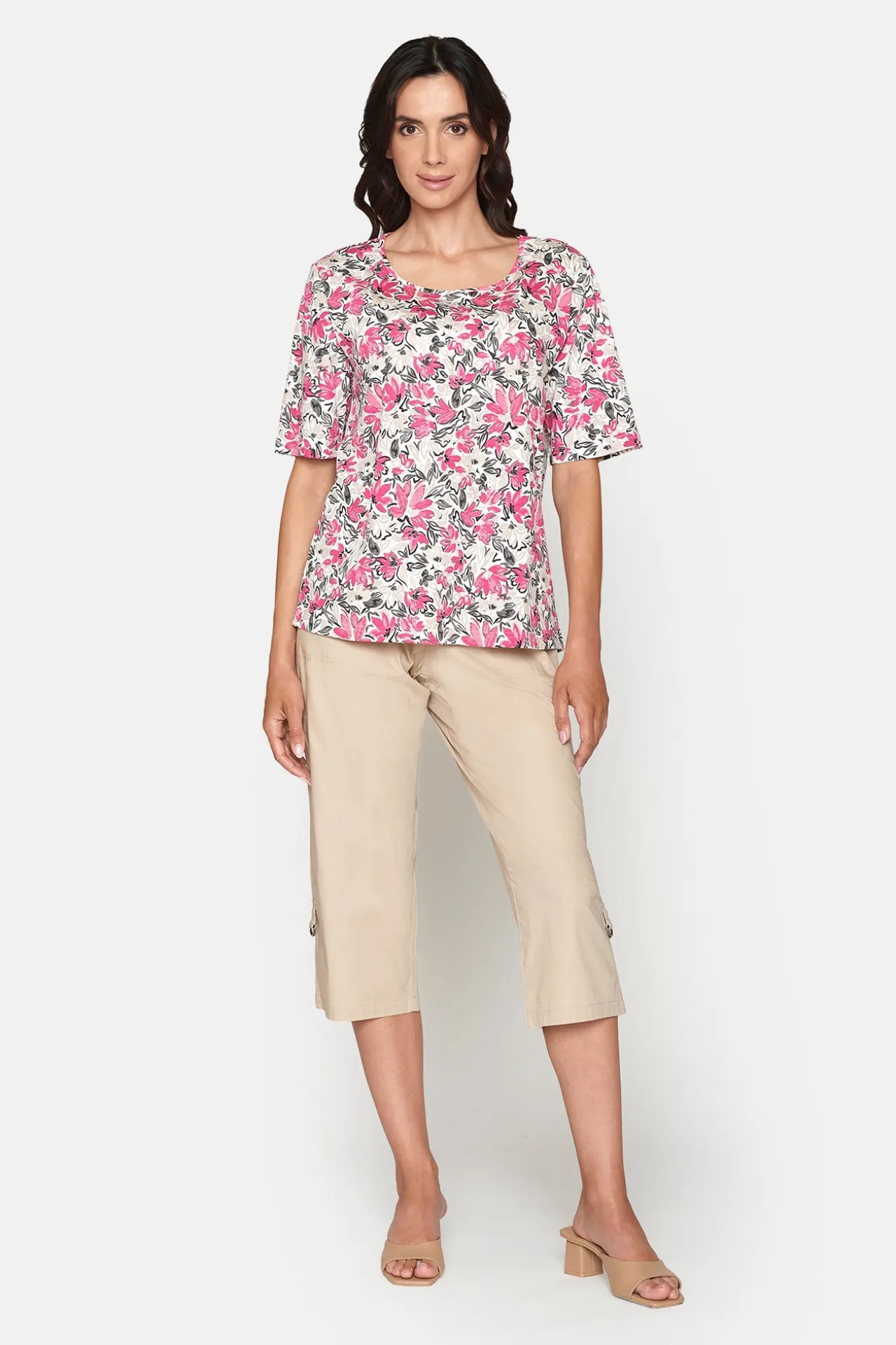 tshirt_kortrmet__pink_yar_2.webp T-shirt Kortærmet - Pink Yarrow Mix