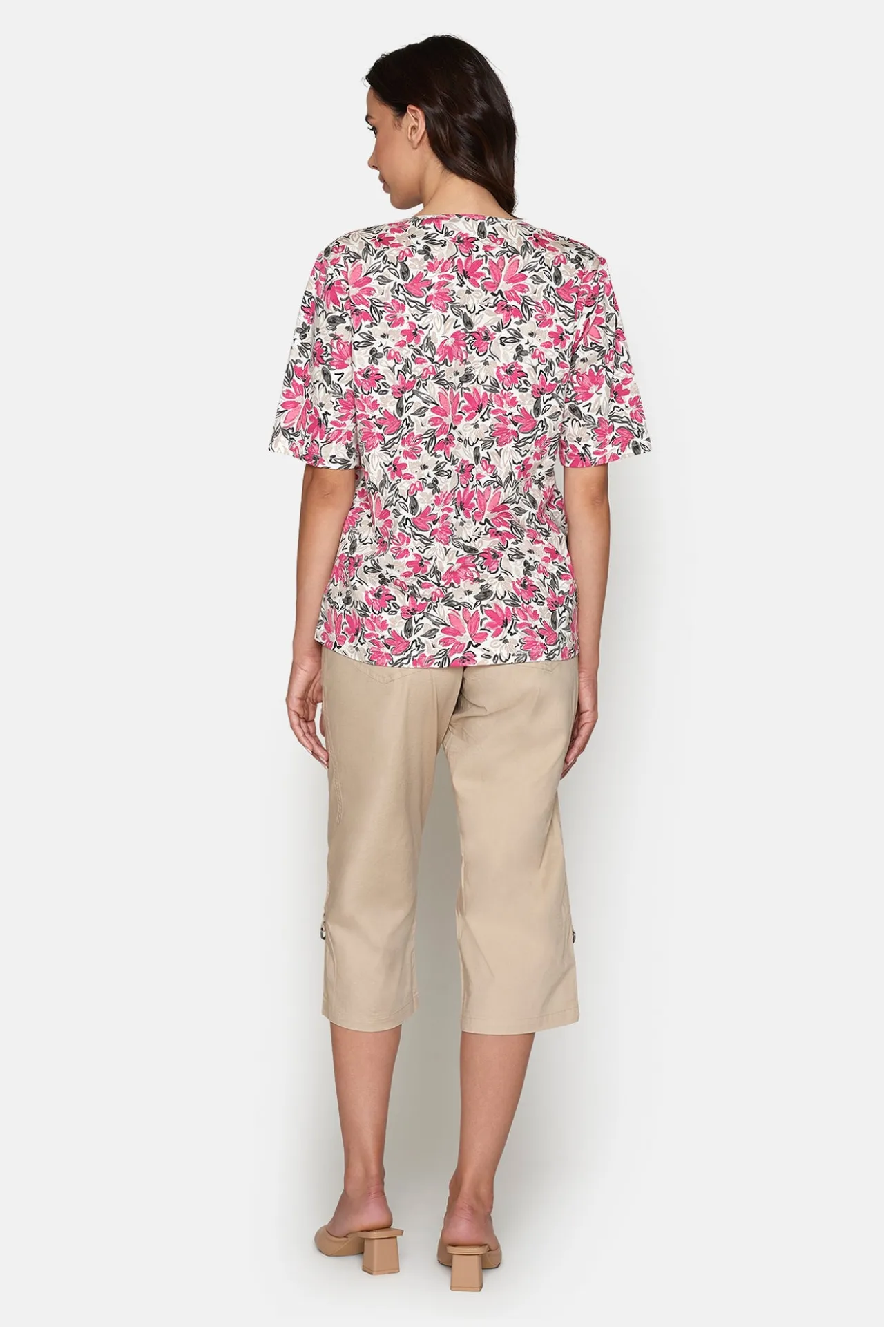 tshirt_kortrmet__pink_yar_3.webp T-shirt Kortærmet - Pink Yarrow Mix