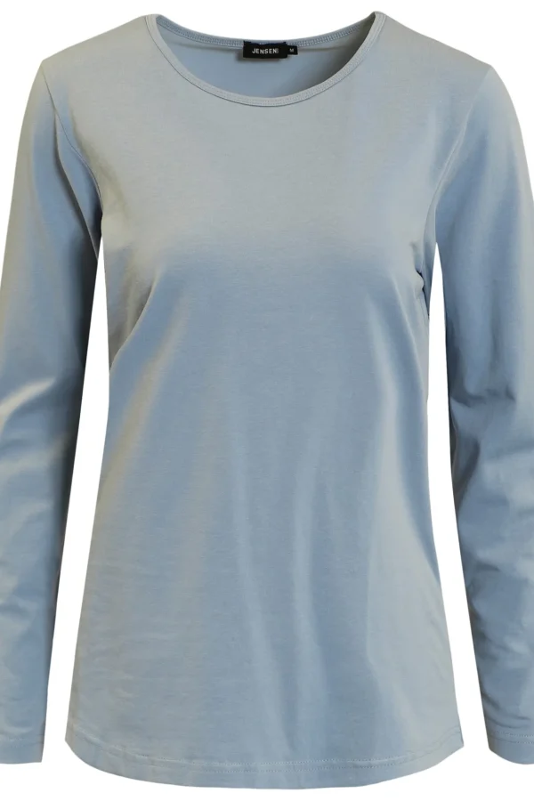 T-shirt Langærmet - Faded Blue
