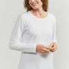 T-shirt Langærmet - Hvid
