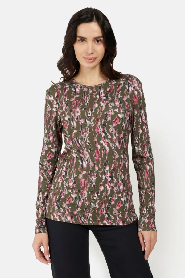 T-shirt Langærmet - Olive Night Mix