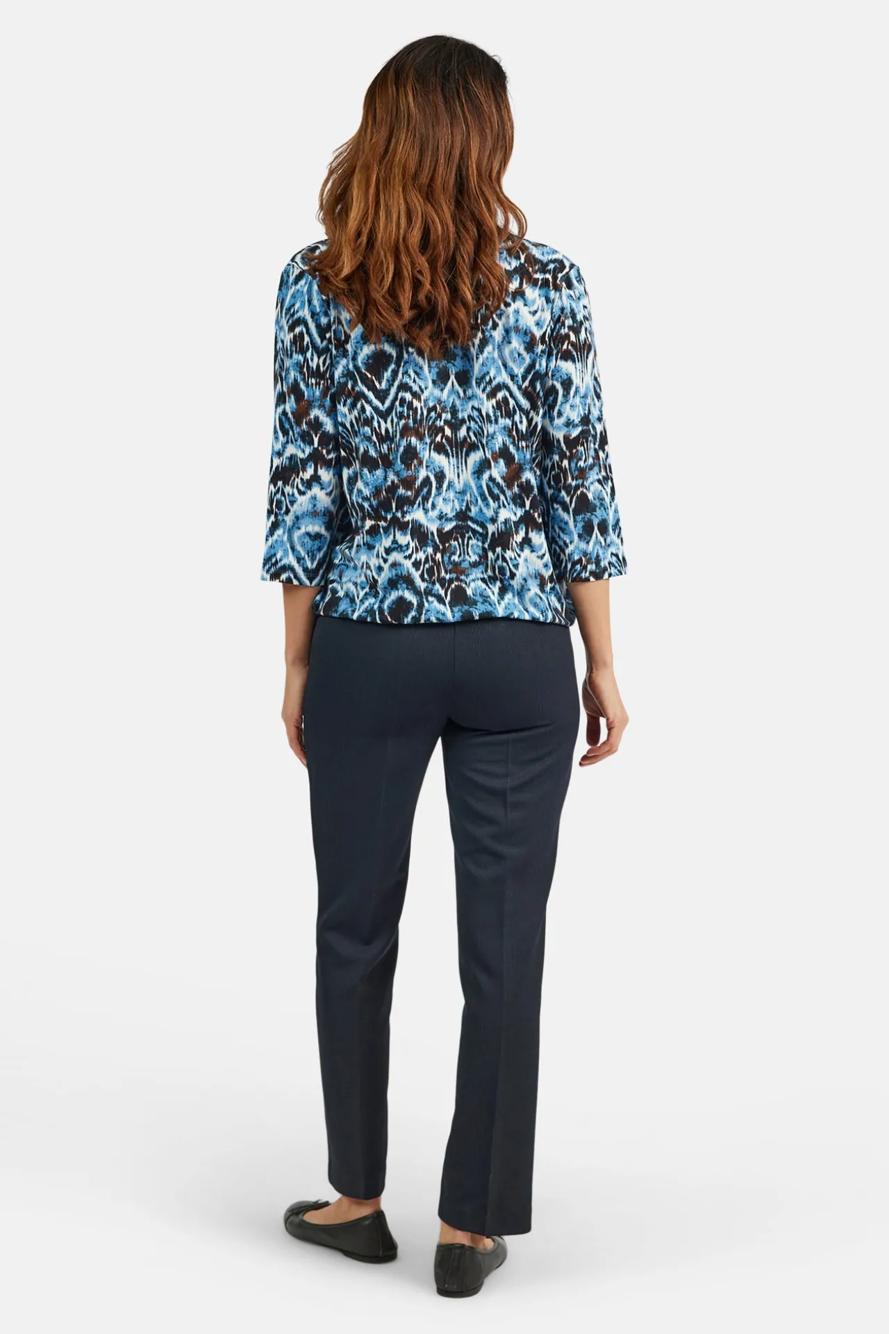 tshirt_med__rmer__midnigh_2.webp T-shirt Med 3/4 ærmer - Midnight Blue