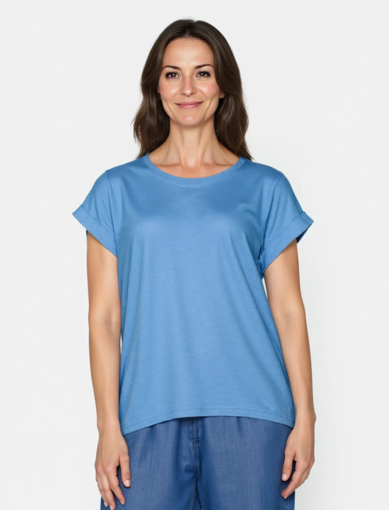 tshirt_med_korte_rmer__bl_0.webp T-shirt Med Korte ærmer - Blue
