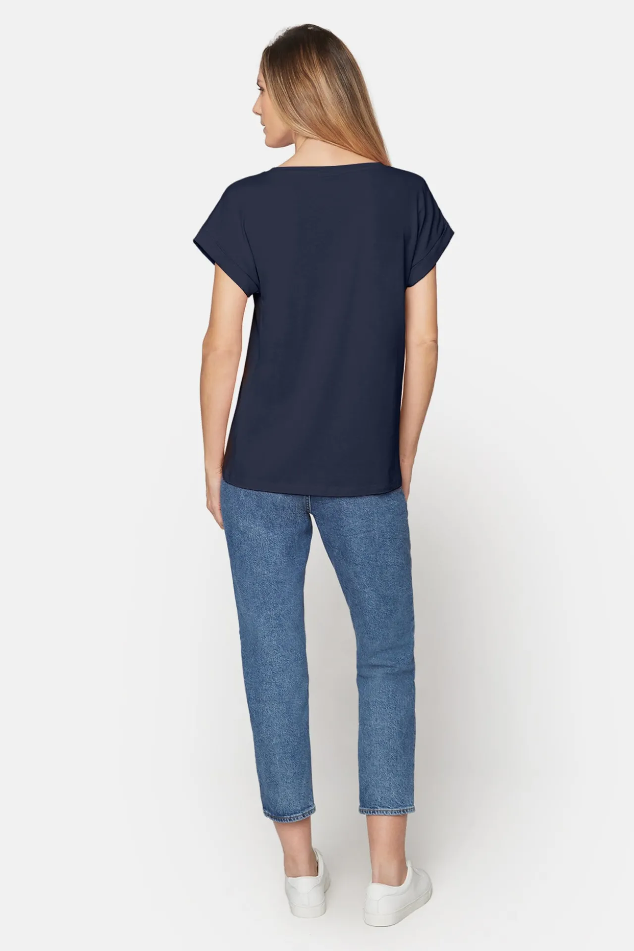 tshirt_med_korte_rmer__na_3.webp T-shirt Med Korte ærmer - Navy