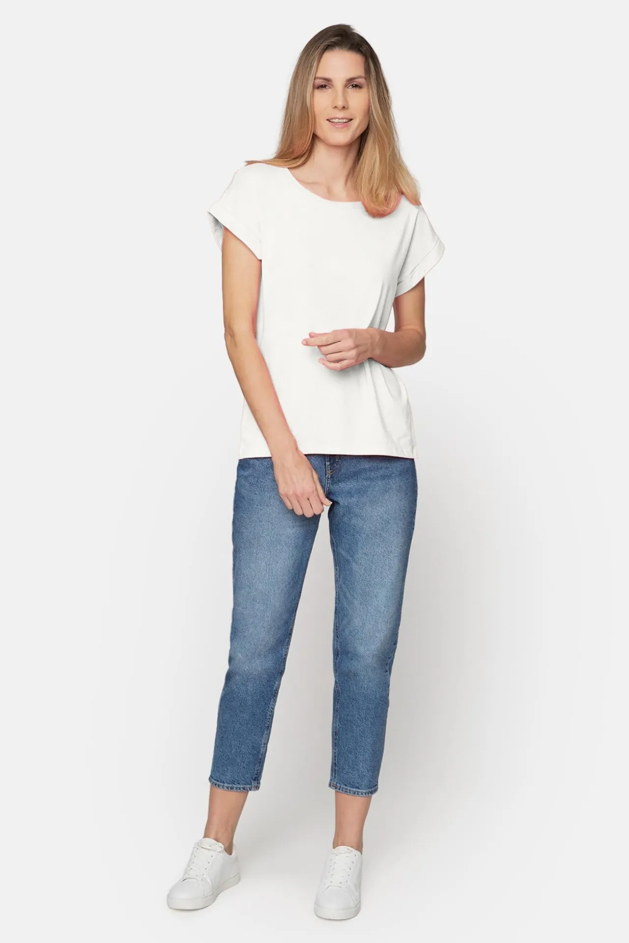 tshirt_med_korte_rmer__of_1.webp T-shirt Med Korte ærmer - Off White