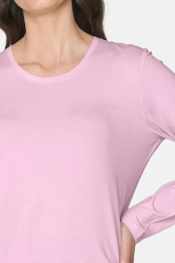 T-shirt Med Rund Hals - Pink Lady