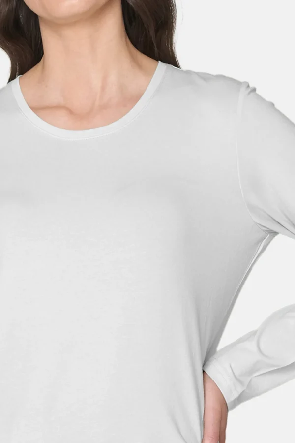 T-shirt Med Rund Hals - White