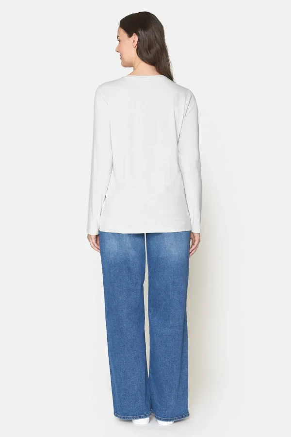 T-shirt Med Rund Hals - White